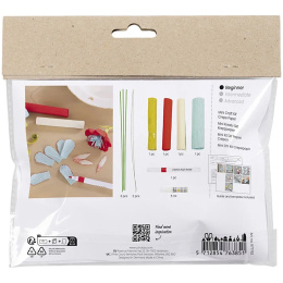 DIY-kit Papieren bloemen van crêpepapier Set 1 in de groep Creëren & Hobby / Creëren / Knutselen en DIY bij Voorcrea (134722)