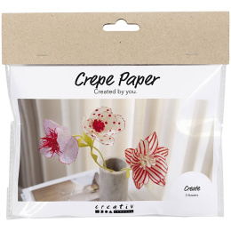 DIY-kit Papieren bloemen van crêpepapier Set 2 in de groep Creëren & Hobby / Creëren / Knutselen en DIY bij Voorcrea (134723)