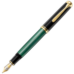 Souverän M800 Vulpen Black/Green in de groep Pennen / Fine Writing / Vulpennen bij Voorcrea (134754_r)