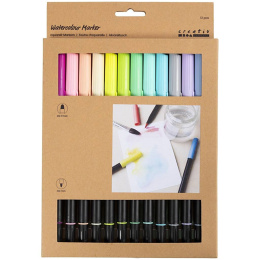 Aquarelmarkers Two-Tip Brush 12-set in de groep Pennen / Kunstenaarspotloden en -stiften / Penseelstiften bij Voorcrea (134825)