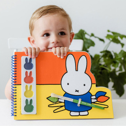 Nijntje Miffy Verfboek Kleuren + Penseel in de groep Kids / Knutselspullen en verf voor kinderen / Verf voor kinderen / Waterverf voor kinderen bij Voorcrea (134895)