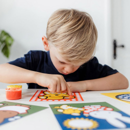 Nijntje Miffy Vingerverf 4 kleuren + 10 afbeeldingen in de groep Kids / Knutselspullen en verf voor kinderen / Verf voor kinderen / Vingerverf bij Voorcrea (134901)