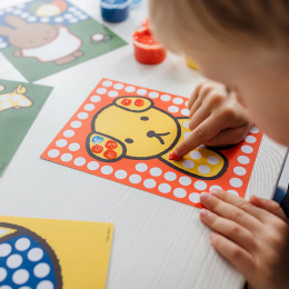 Nijntje Miffy Vingerverf 4 kleuren + 10 afbeeldingen in de groep Kids / Knutselspullen en verf voor kinderen / Verf voor kinderen / Vingerverf bij Voorcrea (134901)