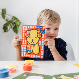 Nijntje Miffy Vingerverf 4 kleuren + 10 afbeeldingen in de groep Kids / Knutselspullen en verf voor kinderen / Verf voor kinderen / Vingerverf bij Voorcrea (134901)