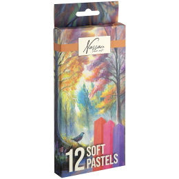 Zachte pastels 12-set in de groep Kunstenaarsmateriaal / Krijt en potloden / Pastelkrijt bij Voorcrea (134909)