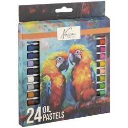 Oliepastel 24-set in de groep Kunstenaarsmateriaal / Krijt en potloden / Pastelkrijt bij Voorcrea (134918)