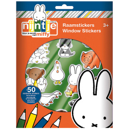 Nijntje Miffy raamstickers (3 jaar+) in de groep Kids / Leuk en leerzaam / Stickers voor kinderen bij Voorcrea (134921)