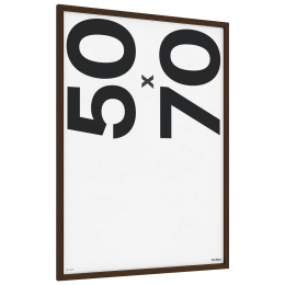 Houten lijst Walnootkleur 50x70 cm in de groep Creëren & Hobby / Organiseren / Lijsten / Lijsten in walnootkleur bij Voorcrea (135076)