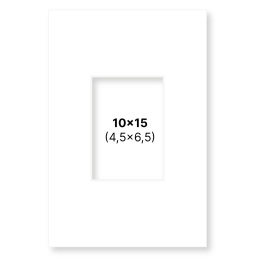 Passe-partout Wit 10x15 cm in de groep Creëren & Hobby / Organiseren / Lijsten / Passe-partout bij Voorcrea (135101)