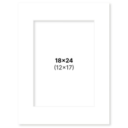 Passe-partout Wit 18x24 cm in de groep Creëren & Hobby / Organiseren / Lijsten / Passe-partout bij Voorcrea (135104)