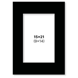 Passe-partout Zwart 15x21 cm in de groep Creëren & Hobby / Organiseren / Lijsten / Passe-partout bij Voorcrea (135115)