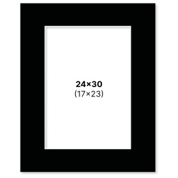 Passe-partout Zwart 24x30 cm in de groep Creëren & Hobby / Organiseren / Lijsten / Passe-partout bij Voorcrea (135119)