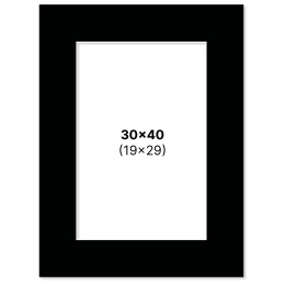 Passe-partout Zwart 30x40 cm in de groep Creëren & Hobby / Organiseren / Lijsten / Passe-partout bij Voorcrea (135120)