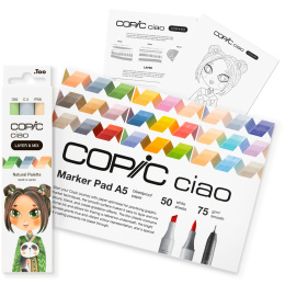 Ciao Layer & Mix Manga Starter Set Natural in de groep Pennen / Kunstenaarspotloden en -stiften / Illustratiemarkers bij Voorcrea (135140)