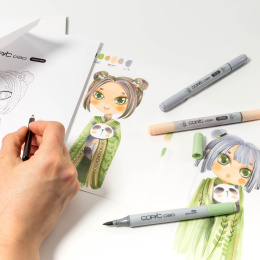 Ciao Layer & Mix Manga Starter Set Natural in de groep Pennen / Kunstenaarspotloden en -stiften / Illustratiemarkers bij Voorcrea (135140)