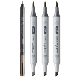 Ciao Shade Set Dark Warm Gray 4-pack in de groep Pennen / Kunstenaarspotloden en -stiften / Illustratiemarkers bij Voorcrea (135144)