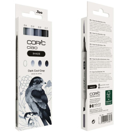 Ciao Shade Set Dark Cool Gray 4-pack in de groep Pennen / Kunstenaarspotloden en -stiften / Illustratiemarkers bij Voorcrea (135146)