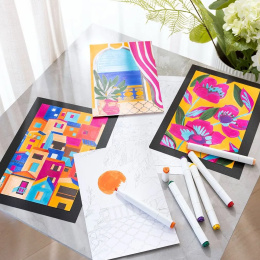 Markers 48-set in de groep Pennen / Kunstenaarspotloden en -stiften / Illustratiemarkers bij Voorcrea (135226)