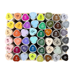 Markers 48-set in de groep Pennen / Kunstenaarspotloden en -stiften / Illustratiemarkers bij Voorcrea (135226)