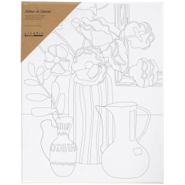 Canvas met print 24x30cm 360g Bloemstilleven in de groep Kunstenaarsmateriaal / Atelier / Schilderdoeken / Canvas acrylverf bij Voorcrea (135414)