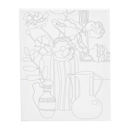 Canvas met print 24x30cm 360g Bloemstilleven in de groep Kunstenaarsmateriaal / Atelier / Schilderdoeken / Canvas acrylverf bij Voorcrea (135414)