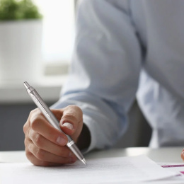 IM Rituals Gradient Grey/Chrome Balpen in de groep Pennen / Fine Writing / Balpennen bij Voorcrea (135490)