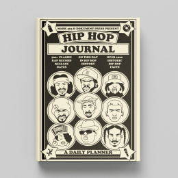Hip Hop Journal: A Daily Planner in de groep Papier & Blokken / Kalenders en agenda's / 12 maanden agenda's bij Voorcrea (135493)