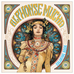 Alphonse Mucha Coloring Book in de groep Creëren & Hobby / Boeken / Kleurboeken voor volwassenen bij Voorcrea (135494)