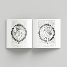 Alphonse Mucha Coloring Book in de groep Creëren & Hobby / Boeken / Kleurboeken voor volwassenen bij Voorcrea (135494)