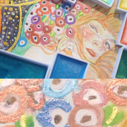 Gansai Tambi Aquarel 24-set Metallic in de groep Kunstenaarsmateriaal / Kunstenaarsverf / Aquarelverf / Aquarelverf in napje bij Voorcrea (135536)