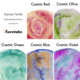 Gansai Tambi Aquarel 5-set Granulating Colors 2 in de groep Kunstenaarsmateriaal / Kunstenaarsverf / Aquarelverf / Aquarelverf in napje bij Voorcrea (135537)