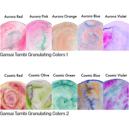 Gansai Tambi Aquarel 5-set Granulating Colors 2 in de groep Kunstenaarsmateriaal / Kunstenaarsverf / Aquarelverf / Aquarelverf in napje bij Voorcrea (135537)