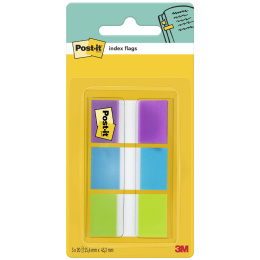 Post-it Index Tabs 25,4x43,2 mm 3 kleuren in de groep Papier & Blokken / Schrijven en noteren / Post-it en notitieblokjes bij Voorcrea (135556)