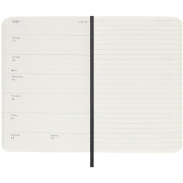 Kalender 18M WeekNote Soft Cover Pocket Black in de groep Papier & Blokken / Kalenders en agenda's / 18 maanden agenda's bij Voorcrea (135587)