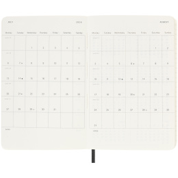 Kalender 18M WeekNote Soft Cover Pocket Black in de groep Papier & Blokken / Kalenders en agenda's / 18 maanden agenda's bij Voorcrea (135587)