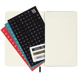 Kalender 18M WeekNote Soft Cover Pocket Black in de groep Papier & Blokken / Kalenders en agenda's / 18 maanden agenda's bij Voorcrea (135587)