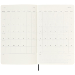 Kalender 18M WeekNote Soft Cover Large Black in de groep Papier & Blokken / Kalenders en agenda's / 18 maanden agenda's bij Voorcrea (135588)
