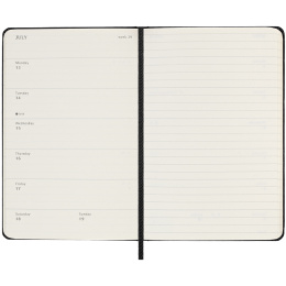 Kalender 18M WeekNote Hard Cover Pocket Black in de groep Papier & Blokken / Kalenders en agenda's / 18 maanden agenda's bij Voorcrea (135590)