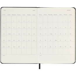 Kalender 18M WeekNote Hard Cover Pocket Black in de groep Papier & Blokken / Kalenders en agenda's / 18 maanden agenda's bij Voorcrea (135590)