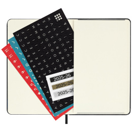 Kalender 18M WeekNote Hard Cover Pocket Black in de groep Papier & Blokken / Kalenders en agenda's / 18 maanden agenda's bij Voorcrea (135590)