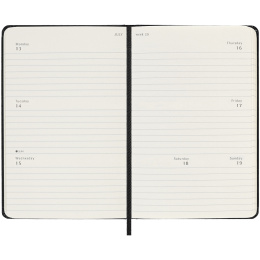 Kalender 18M Weekly Hard Cover Horisontell Pocket Black in de groep Papier & Blokken / Kalenders en agenda's / 18 maanden agenda's bij Voorcrea (135593)