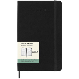 Kalender 18M Weekly Hard Cover Horisontell Large Black in de groep Papier & Blokken / Kalenders en agenda's / 18 maanden agenda's bij Voorcrea (135594)