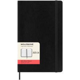 Kalender 18M Daily Soft Cover Large Black in de groep Papier & Blokken / Kalenders en agenda's / 18 maanden agenda's bij Voorcrea (135595)