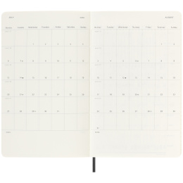 Kalender 18M Daily Soft Cover Large Black in de groep Papier & Blokken / Kalenders en agenda's / 18 maanden agenda's bij Voorcrea (135595)