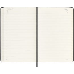 Kalender 18M Daily Hard Cover Large Black in de groep Papier & Blokken / Kalenders en agenda's / 18 maanden agenda's bij Voorcrea (135596)