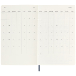 Kalender 18M WeekNote Soft Cover Large Sapphire Blue in de groep Papier & Blokken / Kalenders en agenda's / 18 maanden agenda's bij Voorcrea (135599)