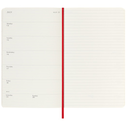 Kalender 18M WeekNote Soft Cover Large Red in de groep Papier & Blokken / Kalenders en agenda's / 18 maanden agenda's bij Voorcrea (135600)