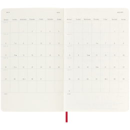 Kalender 18M WeekNote Soft Cover Large Red in de groep Papier & Blokken / Kalenders en agenda's / 18 maanden agenda's bij Voorcrea (135600)