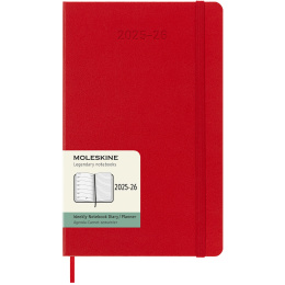 Kalender 18M WeekNote Hard Cover Large Red in de groep Papier & Blokken / Kalenders en agenda's / 18 maanden agenda's bij Voorcrea (135602)