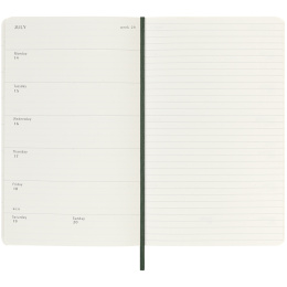 Kalender 18M WeekNote Soft Cover Large Myrtle Green in de groep Papier & Blokken / Kalenders en agenda's / 18 maanden agenda's bij Voorcrea (135603)